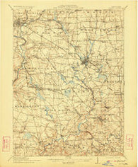 Mercer Pennsylvania Historical topographic map, 1:62500 scale, 15 X 15 Minute, Year 1913