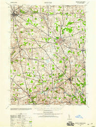 Mercer Pennsylvania Historical topographic map, 1:62500 scale, 15 X 15 Minute, Year 1939