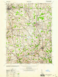 Mercer Pennsylvania Historical topographic map, 1:62500 scale, 15 X 15 Minute, Year 1939
