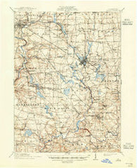Mercer Pennsylvania Historical topographic map, 1:62500 scale, 15 X 15 Minute, Year 1913