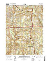 Mercer Pennsylvania Current topographic map, 1:24000 scale, 7.5 X 7.5 Minute, Year 2016