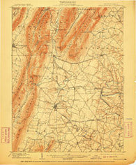 Mercersburg Pennsylvania Historical topographic map, 1:62500 scale, 15 X 15 Minute, Year 1902