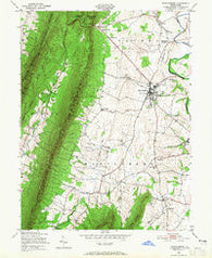 Mercersburg Pennsylvania Historical topographic map, 1:24000 scale, 7.5 X 7.5 Minute, Year 1943