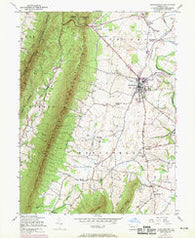 Mercersburg Pennsylvania Historical topographic map, 1:24000 scale, 7.5 X 7.5 Minute, Year 1943