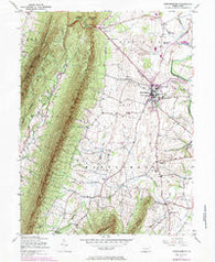 Mercersburg Pennsylvania Historical topographic map, 1:24000 scale, 7.5 X 7.5 Minute, Year 1943