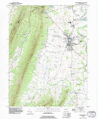 Mercersburg Pennsylvania Historical topographic map, 1:24000 scale, 7.5 X 7.5 Minute, Year 1990
