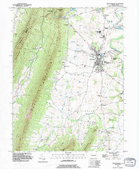 Mercersburg Pennsylvania Historical topographic map, 1:24000 scale, 7.5 X 7.5 Minute, Year 1990
