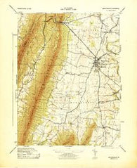 Mercersburg Pennsylvania Historical topographic map, 1:31680 scale, 7.5 X 7.5 Minute, Year 1944