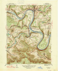 Meshoppen Pennsylvania Historical topographic map, 1:31680 scale, 7.5 X 7.5 Minute, Year 1947