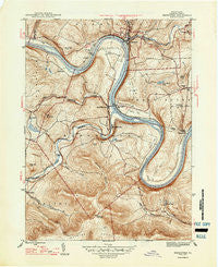 Meshoppen Pennsylvania Historical topographic map, 1:31680 scale, 7.5 X 7.5 Minute, Year 1947