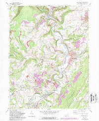 Meyersdale Pennsylvania Historical topographic map, 1:24000 scale, 7.5 X 7.5 Minute, Year 1968