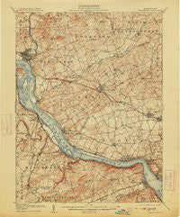 Middletown Pennsylvania Historical topographic map, 1:62500 scale, 15 X 15 Minute, Year 1908