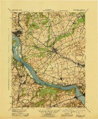 Middletown Pennsylvania Historical topographic map, 1:62500 scale, 15 X 15 Minute, Year 1943