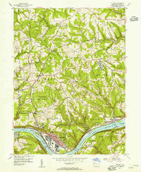 Midland Pennsylvania Historical topographic map, 1:24000 scale, 7.5 X 7.5 Minute, Year 1954