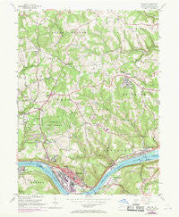 Midland Pennsylvania Historical topographic map, 1:24000 scale, 7.5 X 7.5 Minute, Year 1954