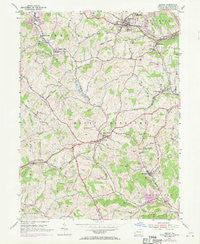 Midway Pennsylvania Historical topographic map, 1:24000 scale, 7.5 X 7.5 Minute, Year 1954