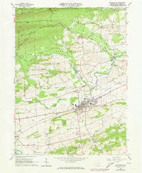 Mifflinburg Pennsylvania Historical topographic map, 1:24000 scale, 7.5 X 7.5 Minute, Year 1965