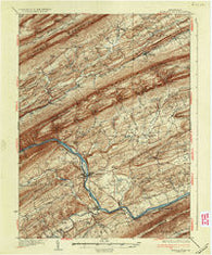 Mifflintown Pennsylvania Historical topographic map, 1:62500 scale, 15 X 15 Minute, Year 1937