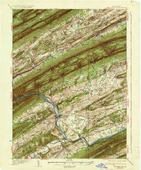 Mifflintown Pennsylvania Historical topographic map, 1:62500 scale, 15 X 15 Minute, Year 1937