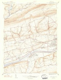 Mifflinville Pennsylvania Historical topographic map, 1:24000 scale, 7.5 X 7.5 Minute, Year 1947