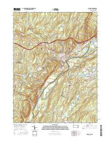 Milford Pennsylvania Current topographic map, 1:24000 scale, 7.5 X 7.5 Minute, Year 2016
