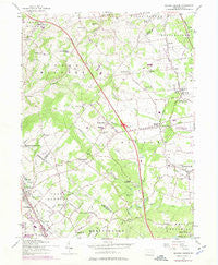Milford Square Pennsylvania Historical topographic map, 1:24000 scale, 7.5 X 7.5 Minute, Year 1957