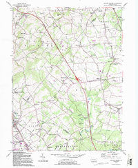 Milford Square Pennsylvania Historical topographic map, 1:24000 scale, 7.5 X 7.5 Minute, Year 1992