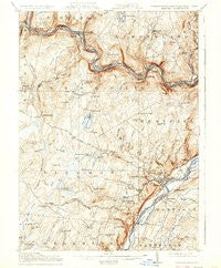 Milford Pennsylvania Historical topographic map, 1:62500 scale, 15 X 15 Minute, Year 1915