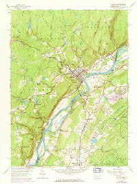 Milford Pennsylvania Historical topographic map, 1:24000 scale, 7.5 X 7.5 Minute, Year 1958