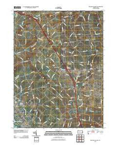 Milford Square Pennsylvania Historical topographic map, 1:24000 scale, 7.5 X 7.5 Minute, Year 2010