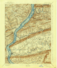 Millersburg Pennsylvania Historical topographic map, 1:62500 scale, 15 X 15 Minute, Year 1893