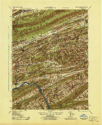 Millerstown Pennsylvania Historical topographic map, 1:62500 scale, 15 X 15 Minute, Year 1943