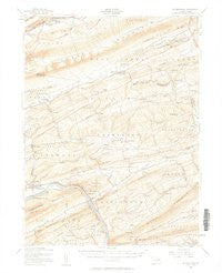 Millerstown Pennsylvania Historical topographic map, 1:62500 scale, 15 X 15 Minute, Year 1955