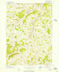 Millerton Pennsylvania Historical topographic map, 1:24000 scale, 7.5 X 7.5 Minute, Year 1954