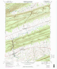 Millheim Pennsylvania Historical topographic map, 1:24000 scale, 7.5 X 7.5 Minute, Year 1968