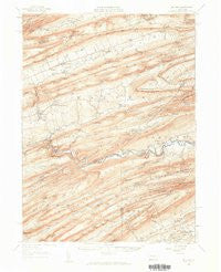 Millheim Pennsylvania Historical topographic map, 1:62500 scale, 15 X 15 Minute, Year 1957