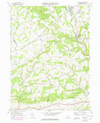 Millville Pennsylvania Historical topographic map, 1:24000 scale, 7.5 X 7.5 Minute, Year 1968