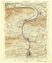 Milton Pennsylvania Historical topographic map, 1:62500 scale, 15 X 15 Minute, Year 1924