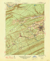 Minersville Pennsylvania Historical topographic map, 1:31680 scale, 7.5 X 7.5 Minute, Year 1947