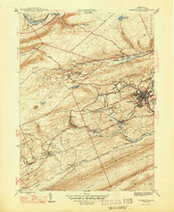 Minersville Pennsylvania Historical topographic map, 1:31680 scale, 7.5 X 7.5 Minute, Year 1947