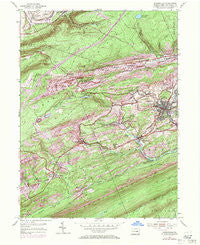 Minersville Pennsylvania Historical topographic map, 1:24000 scale, 7.5 X 7.5 Minute, Year 1955