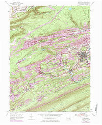 Minersville Pennsylvania Historical topographic map, 1:24000 scale, 7.5 X 7.5 Minute, Year 1955