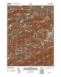 Minersville Pennsylvania Historical topographic map, 1:24000 scale, 7.5 X 7.5 Minute, Year 2010