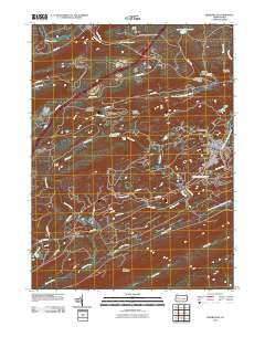 Minersville Pennsylvania Historical topographic map, 1:24000 scale, 7.5 X 7.5 Minute, Year 2010