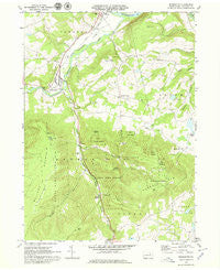 Monroeton Pennsylvania Historical topographic map, 1:24000 scale, 7.5 X 7.5 Minute, Year 1969