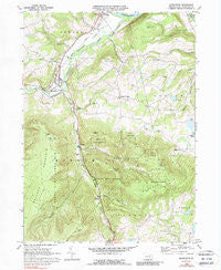 Monroeton Pennsylvania Historical topographic map, 1:24000 scale, 7.5 X 7.5 Minute, Year 1969