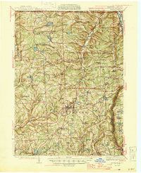 Montrose Pennsylvania Historical topographic map, 1:62500 scale, 15 X 15 Minute, Year 1945