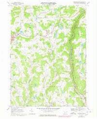 Montrose East Pennsylvania Historical topographic map, 1:24000 scale, 7.5 X 7.5 Minute, Year 1968