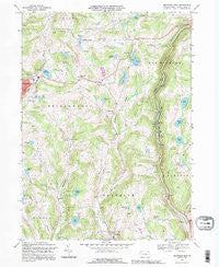 Montrose East Pennsylvania Historical topographic map, 1:24000 scale, 7.5 X 7.5 Minute, Year 1992
