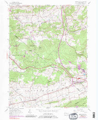 Morgantown Pennsylvania Historical topographic map, 1:24000 scale, 7.5 X 7.5 Minute, Year 1956